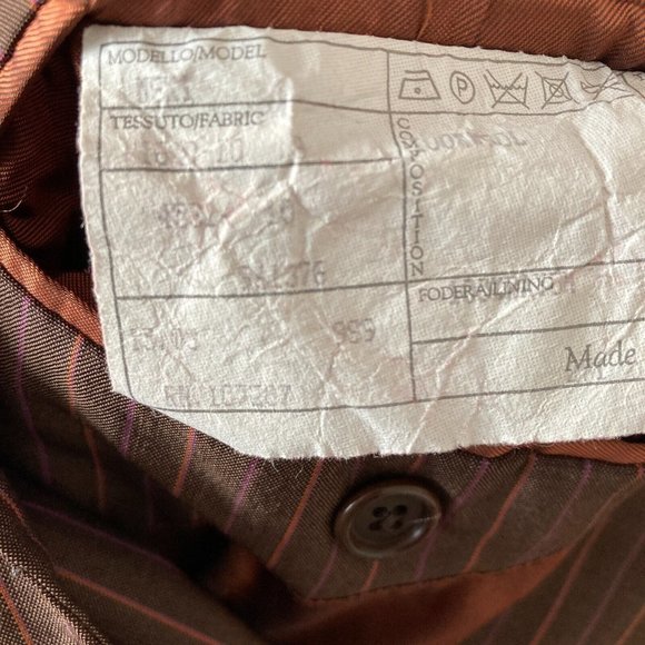 Kuhlman Blazer Womens 6R Brown Pinstripes 2 Button - Picture 7 of 10